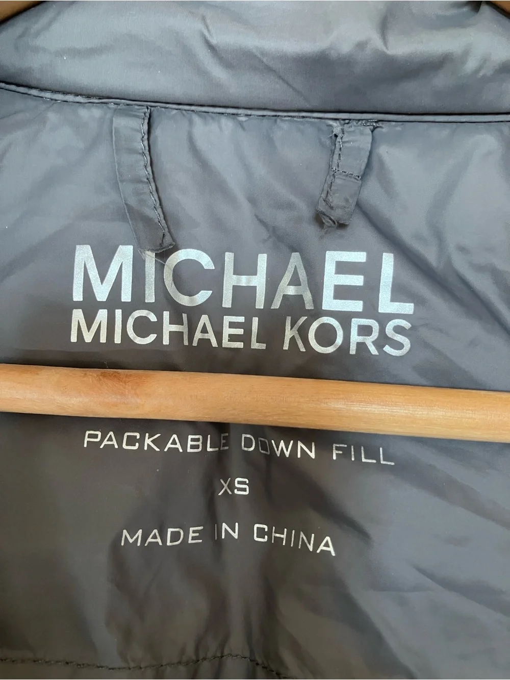Michael Kors Women’s Gray Packable Down Jacket XS